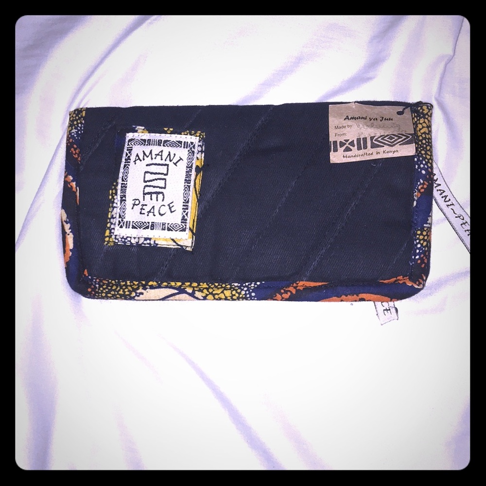 Handmade in Kenya -wallet/travel bill folder.